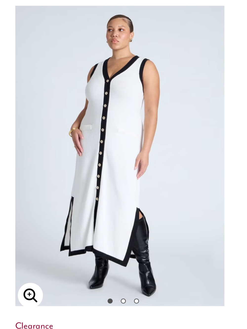 Eloquii Contrast maxi sweater dress size 14/16